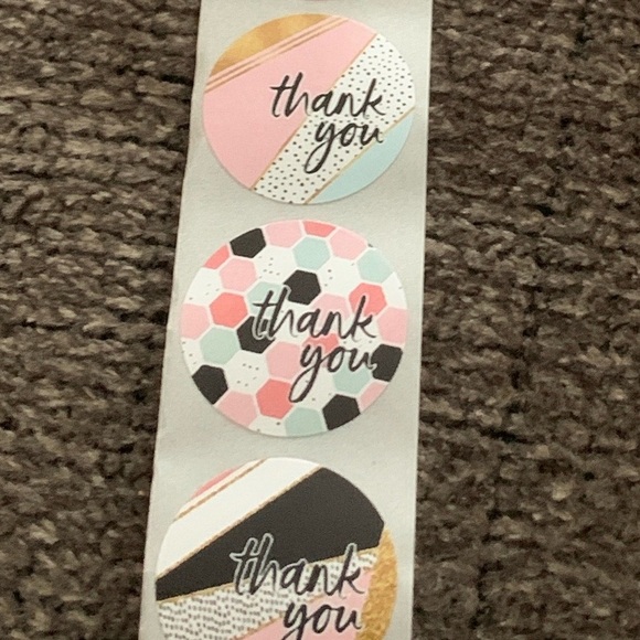 Thank You Stickers Self Adhesive Labels 500 piece, 1” Diameter, NWT, - Picture 4 of 10